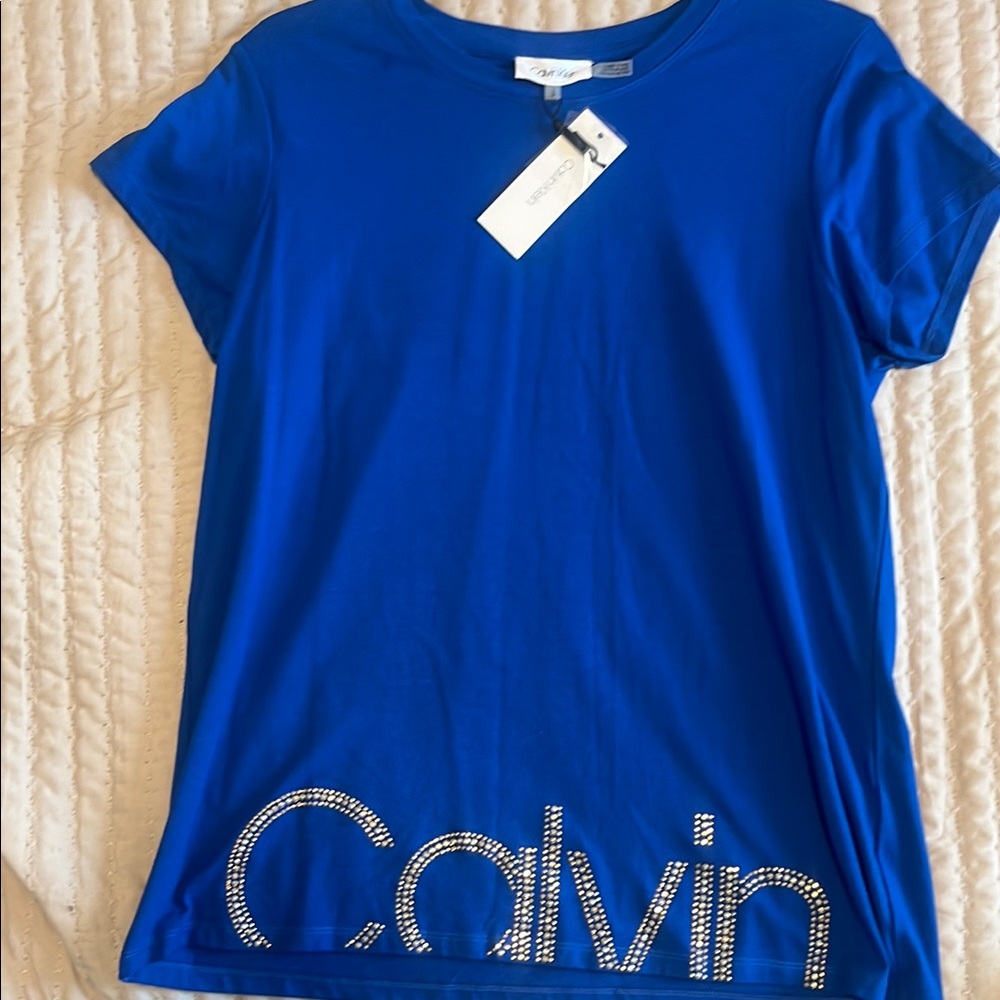 Calvin Klein Blue Short Sleeve Tee